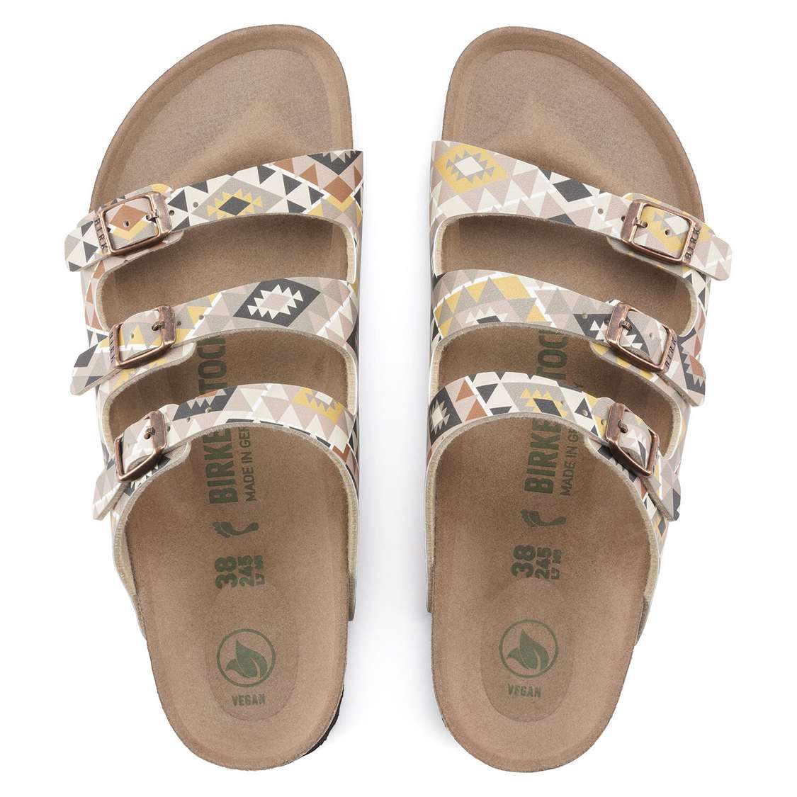 Brown Birkenstock Florida Fresh Vegan Birko-Flor Women's Multi Strap Sandals | ZlmPqZttx2k