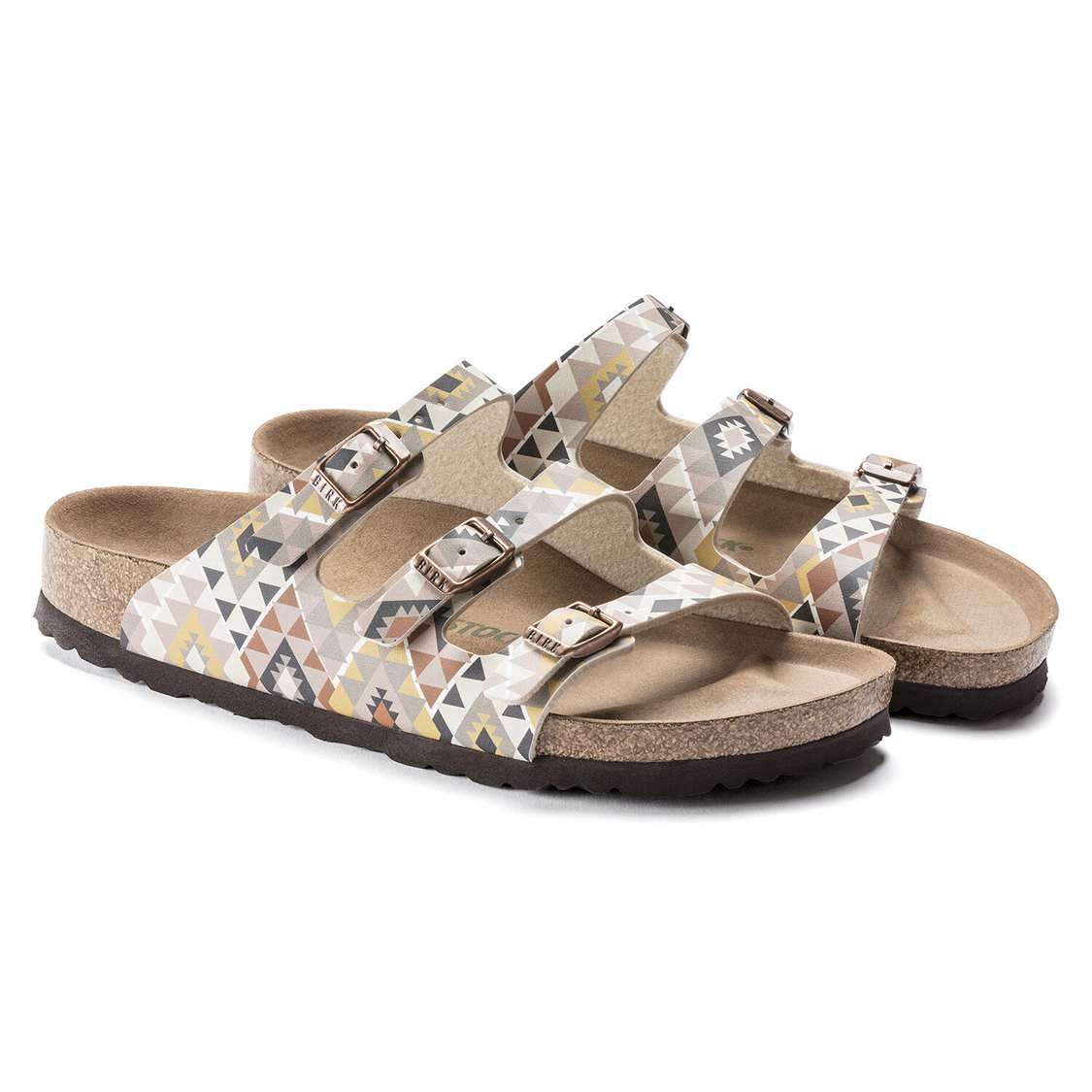 Brown Birkenstock Florida Fresh Vegan Birko-Flor Women's Multi Strap Sandals | ZlmPqZttx2k