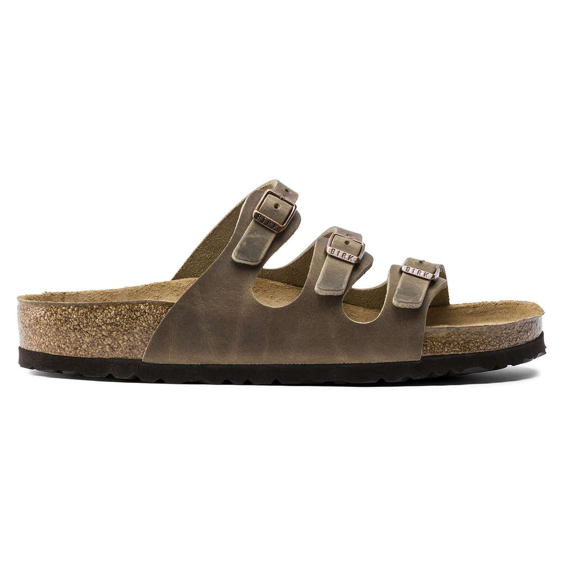 Brown Birkenstock Florida Soft Footbed Oiled Leather Women's Multi Strap Sandals | WTnZmquLp79