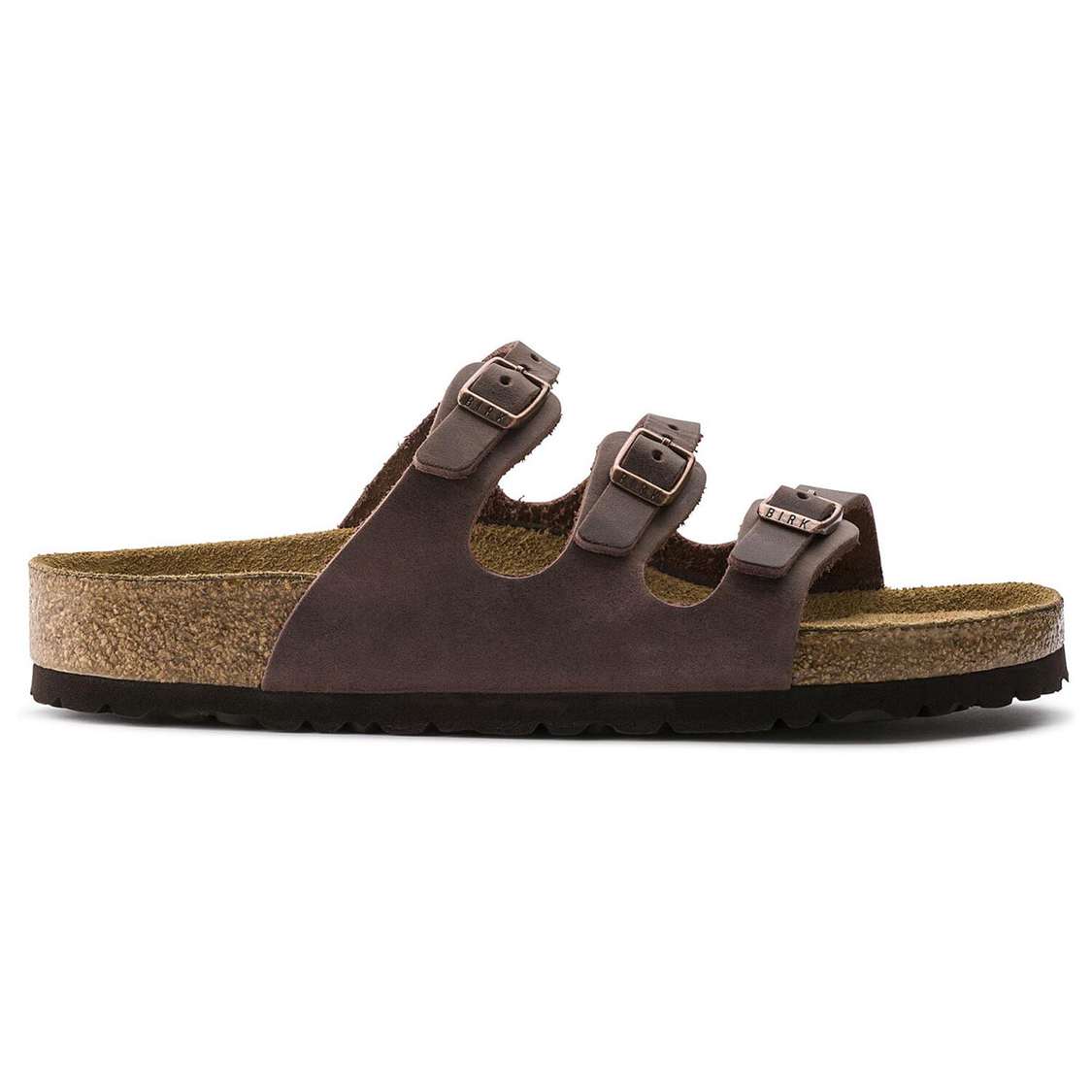 Brown Birkenstock Florida Soft Footbed Oiled Leather Women's Multi Strap Sandals | bn9jdAAeLhQ