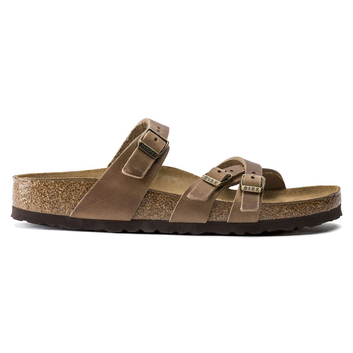 Brown Birkenstock Franca Oiled Leather Women's Multi Strap Sandals | auPNEwjRd8D