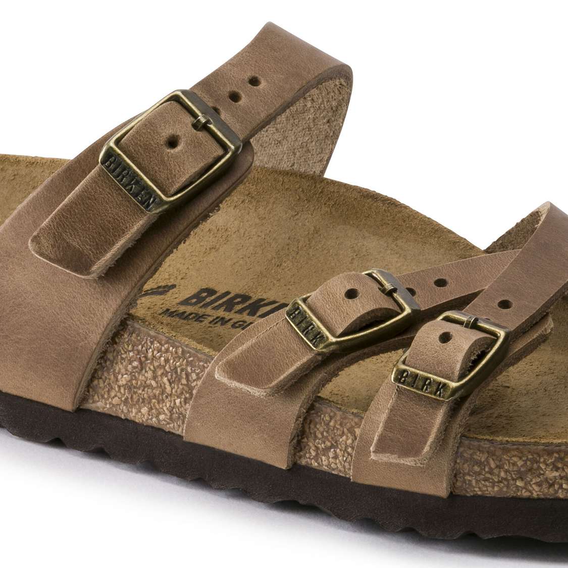 Brown Birkenstock Franca Oiled Leather Women's Multi Strap Sandals | auPNEwjRd8D