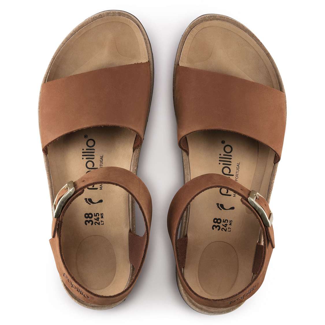 Brown Birkenstock Glenda Nubuck Leather Women's Platforms Sandals | SRLttoPDn4N