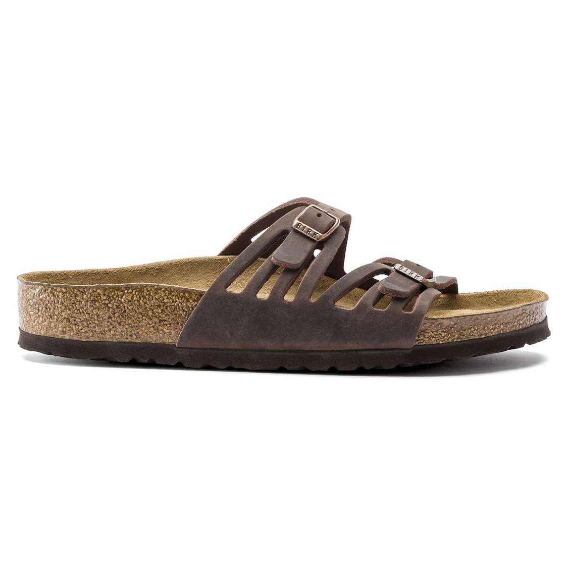 Brown Birkenstock Granada Soft Footbed Oiled Leather Women's Multi Strap Sandals | B2rNijvgy2i