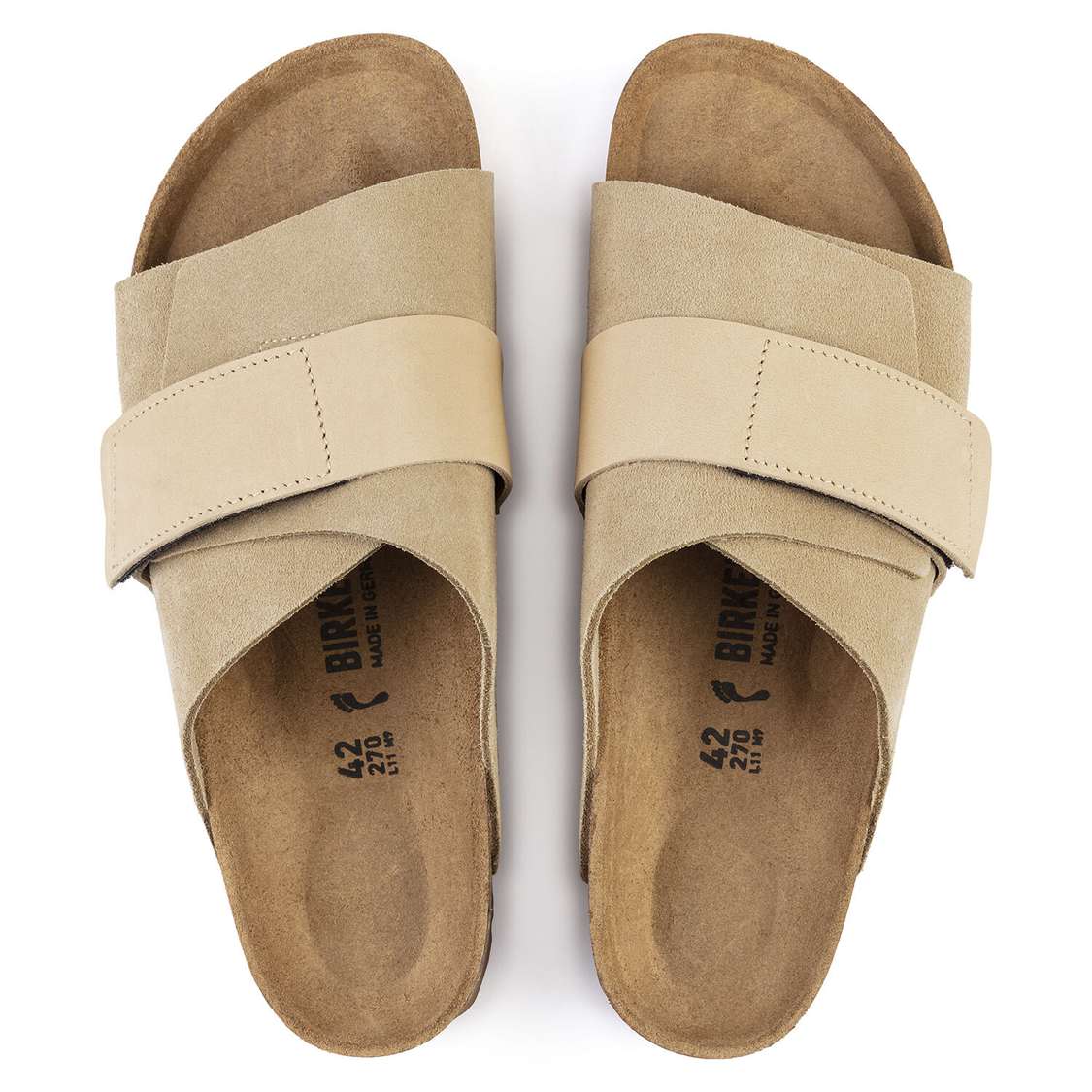 Brown Birkenstock Kyoto Nubuck/Suede Leather Women's One Strap Sandals | 8wwrMbk3BTR