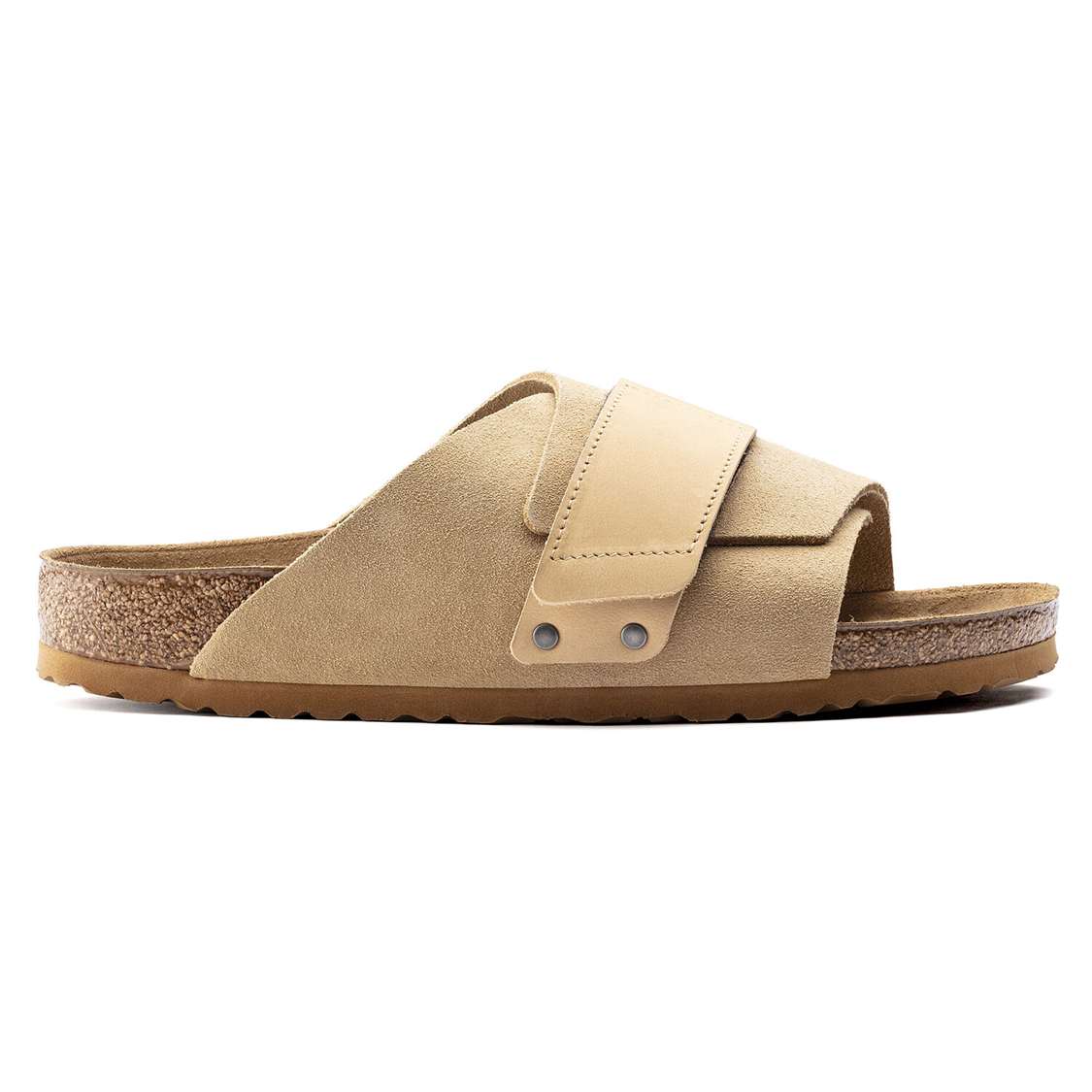 Brown Birkenstock Kyoto Nubuck/Suede Leather Women's One Strap Sandals | 8wwrMbk3BTR