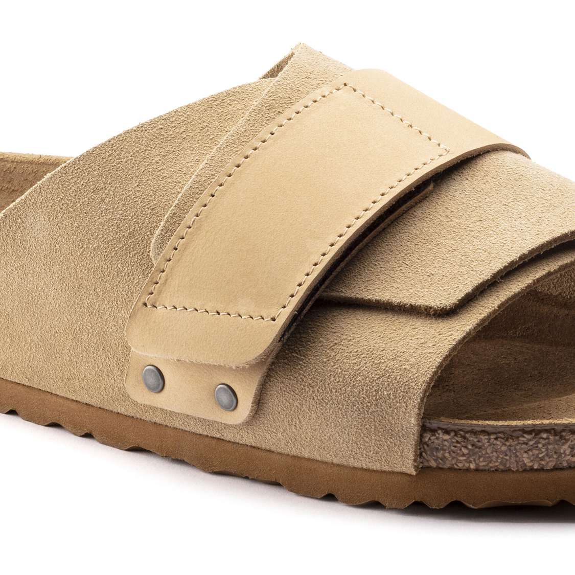 Brown Birkenstock Kyoto Nubuck/Suede Leather Men's Two Strap Sandals | GG92ZqI7Xxs