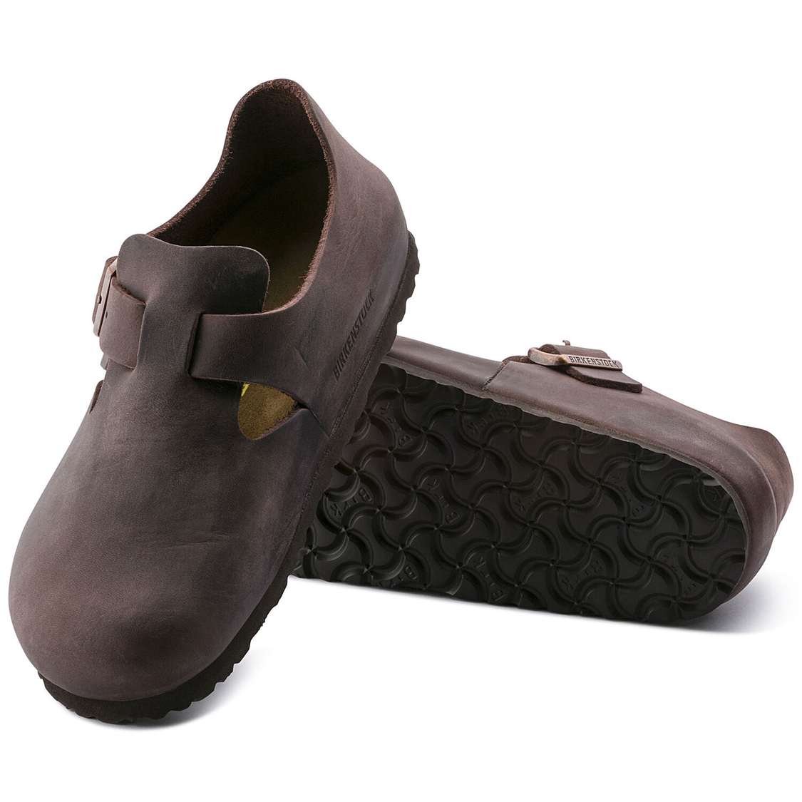 Brown Birkenstock London Oiled Leather Men's Low Shoes | vmk2oPRH2MM