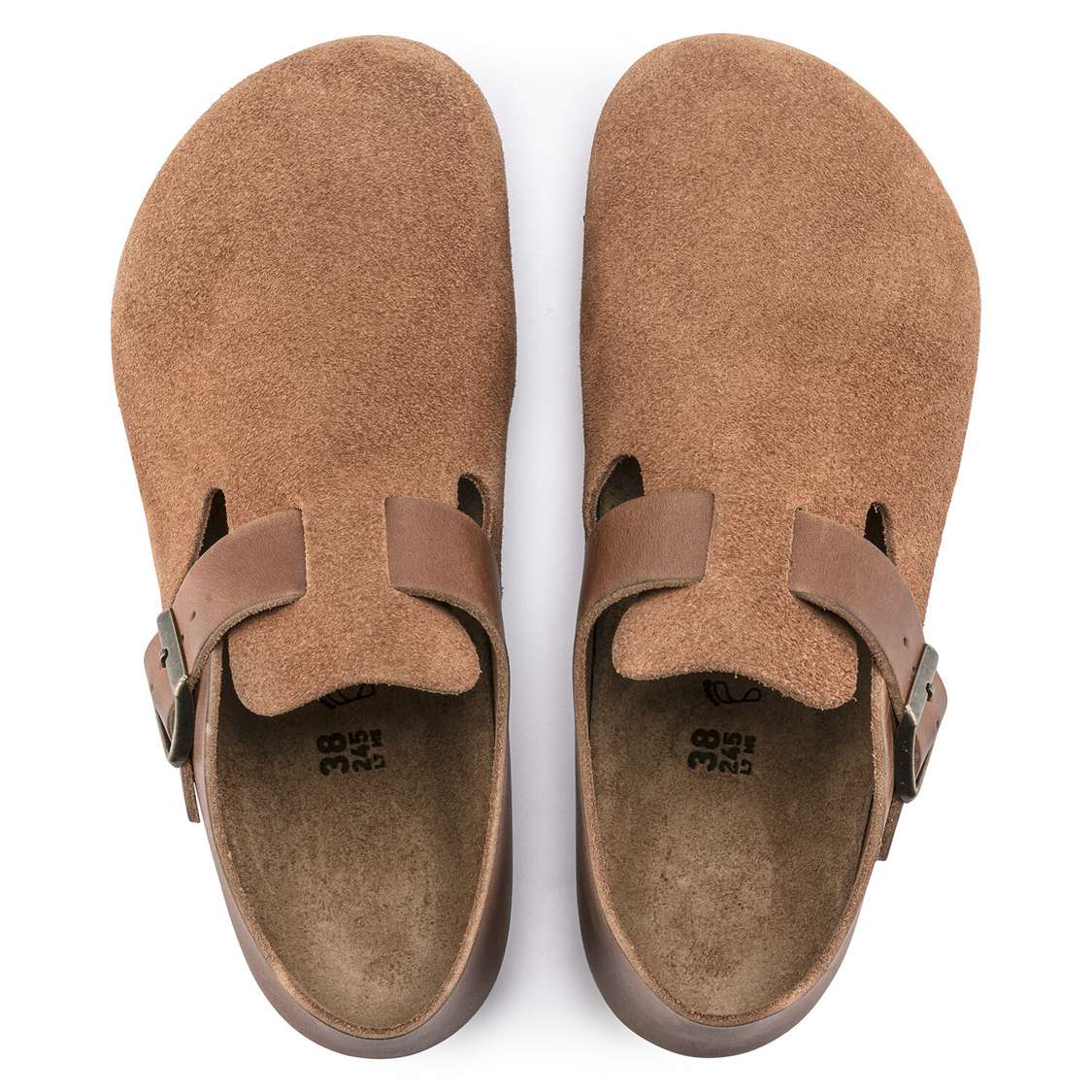 Brown Birkenstock London Oiled Leather/Suede Leather Women's Low Shoes | nULrPwtoR2l