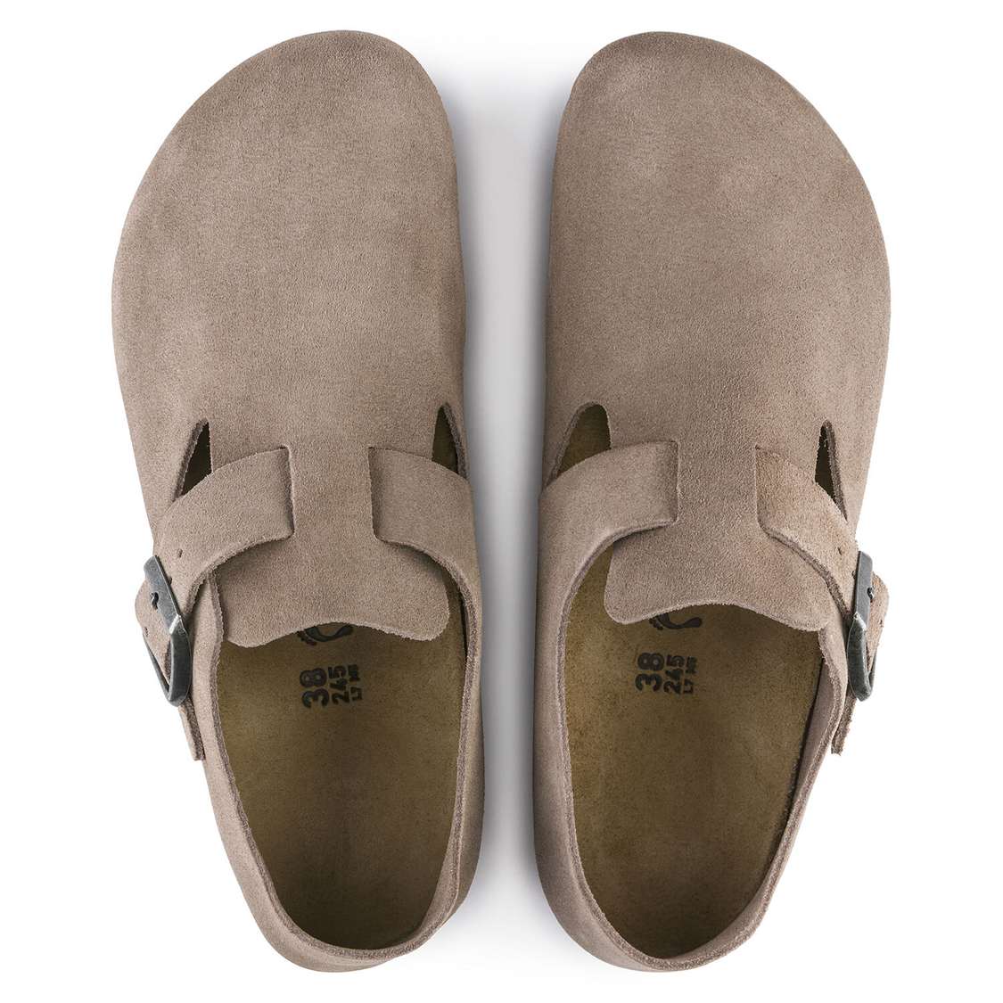 Brown Birkenstock London Suede Leather Men's Low Shoes | SElTuktwvZU