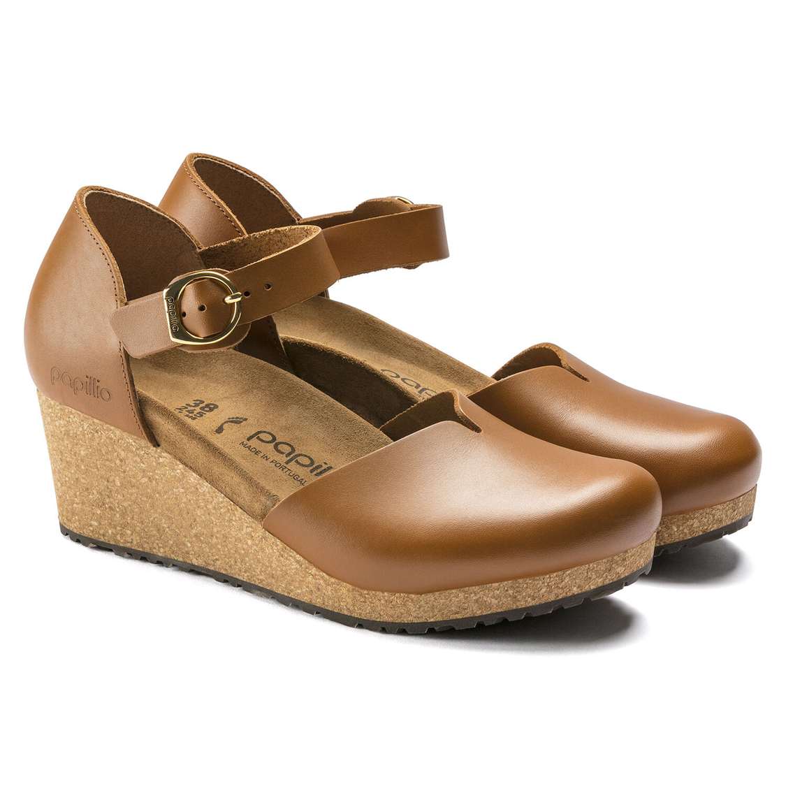 Brown Birkenstock Mary Leather Women's Wedges Sandals | MN8frStftqa