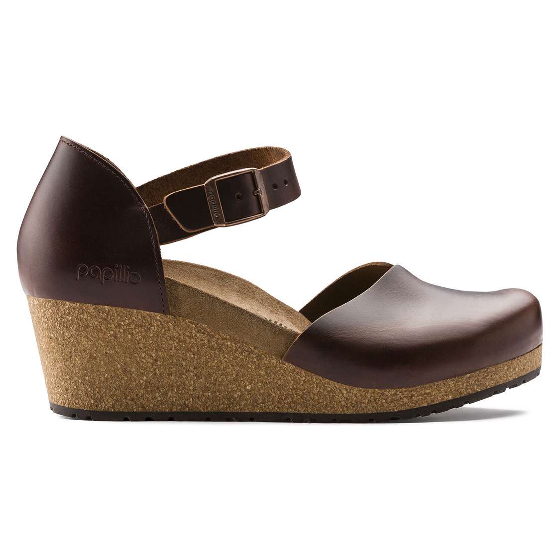 Brown Birkenstock Mary Leather Women's Wedges Sandals | MUOAOVDcsNN