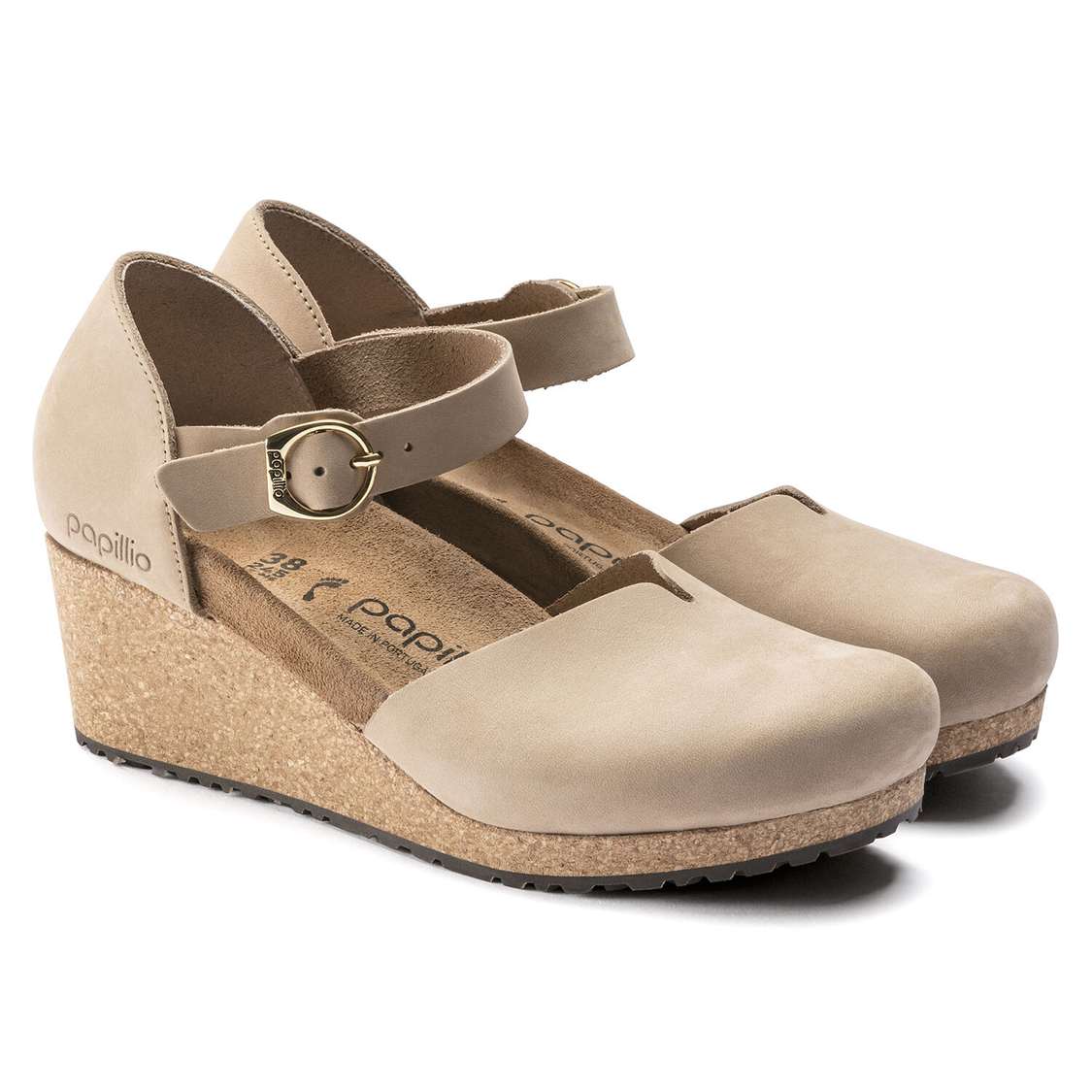 Brown Birkenstock Mary Nubuck Leather Women's Wedges Sandals | vqx9ruUpLMT