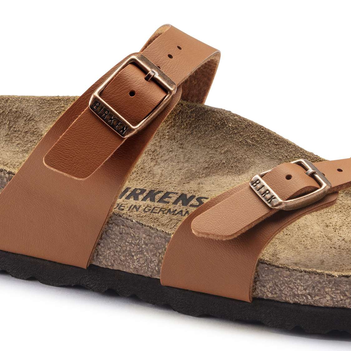 Brown Birkenstock Mayari Birko-Flor Men's Two Strap Sandals | FRP6G81fkra