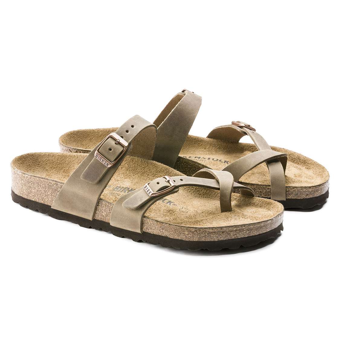 Brown Birkenstock Mayari Oiled Leather Women's Multi Strap Sandals | HQCpbG5cpT9