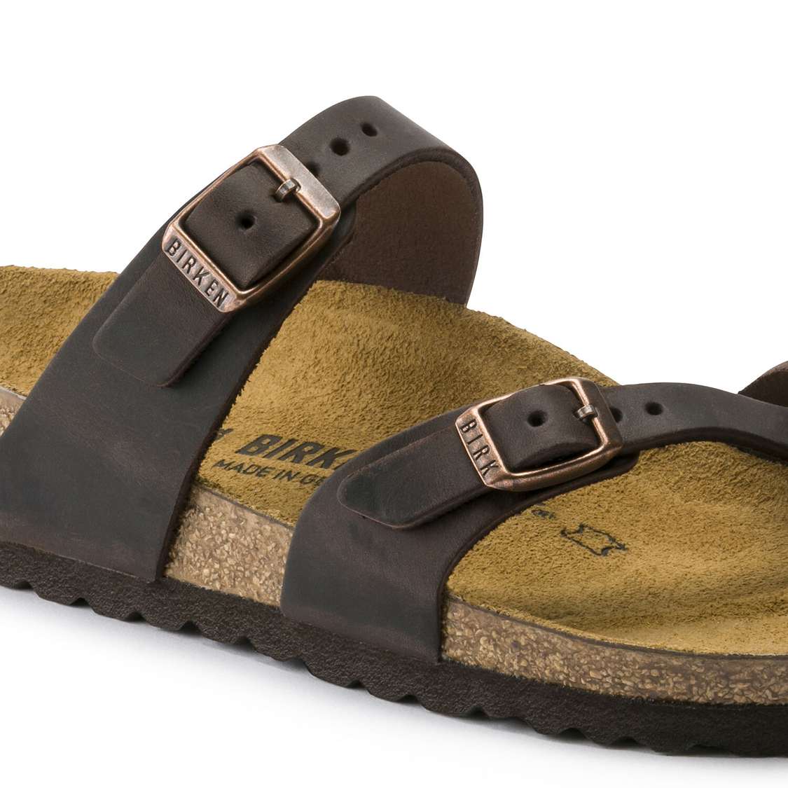 Brown Birkenstock Mayari Oiled Leather Women's Two Strap Sandals | LnpeEyFvXd8