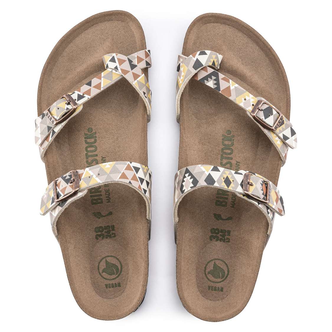 Brown Birkenstock Mayari Vegan Birko-Flor Women's Two Strap Sandals | jpsr8YaXiFC