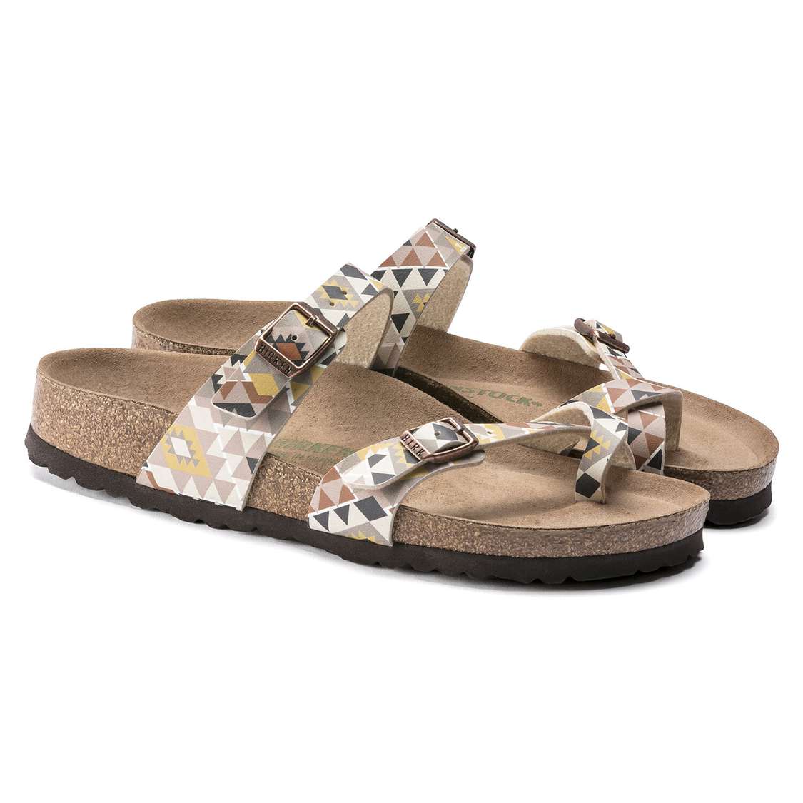 Brown Birkenstock Mayari Vegan Birko-Flor Women's Two Strap Sandals | jpsr8YaXiFC