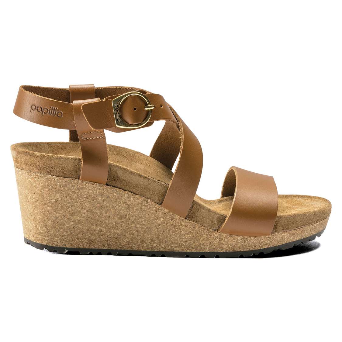 Brown Birkenstock Sibyl Leather Women's Wedges Sandals | pPI6te1bhek