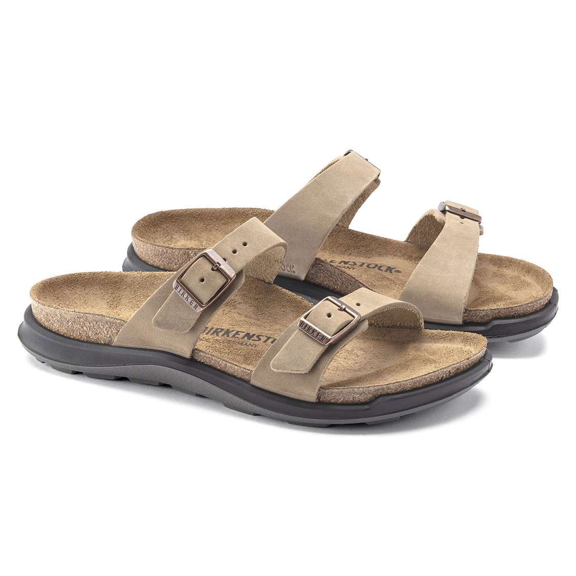 Brown Birkenstock Sierra Oiled Leather Women's Two Strap Sandals | D6FjCD3a4V5