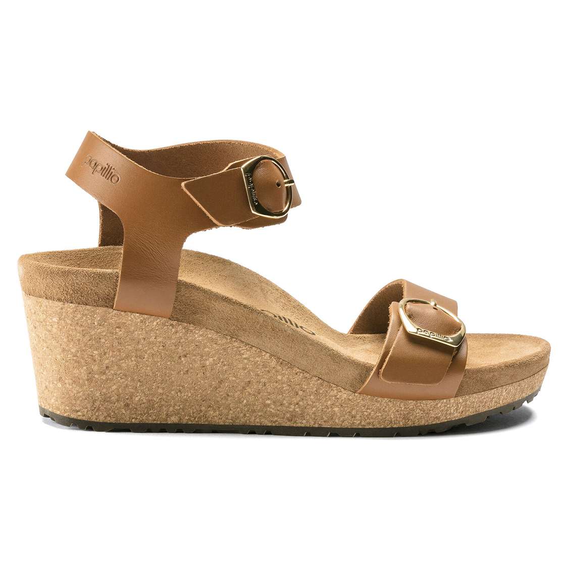 Brown Birkenstock Soley Leather Women's Wedges Sandals | zZtZqbIyB57