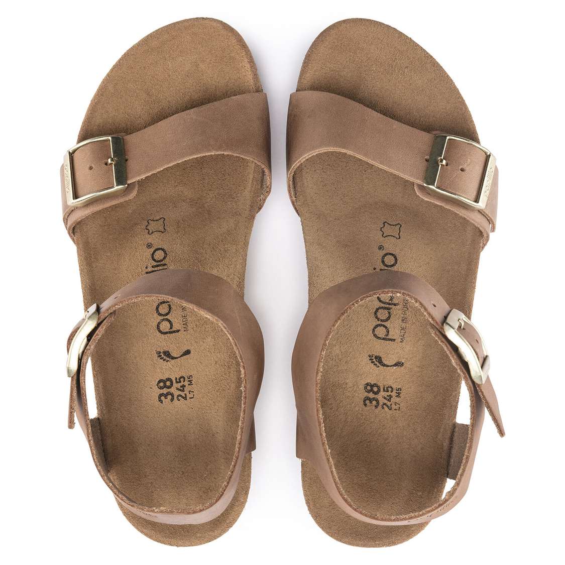 Brown Birkenstock Soley Oiled Leather Women's Two Strap Sandals | 8updvQ8KMN8