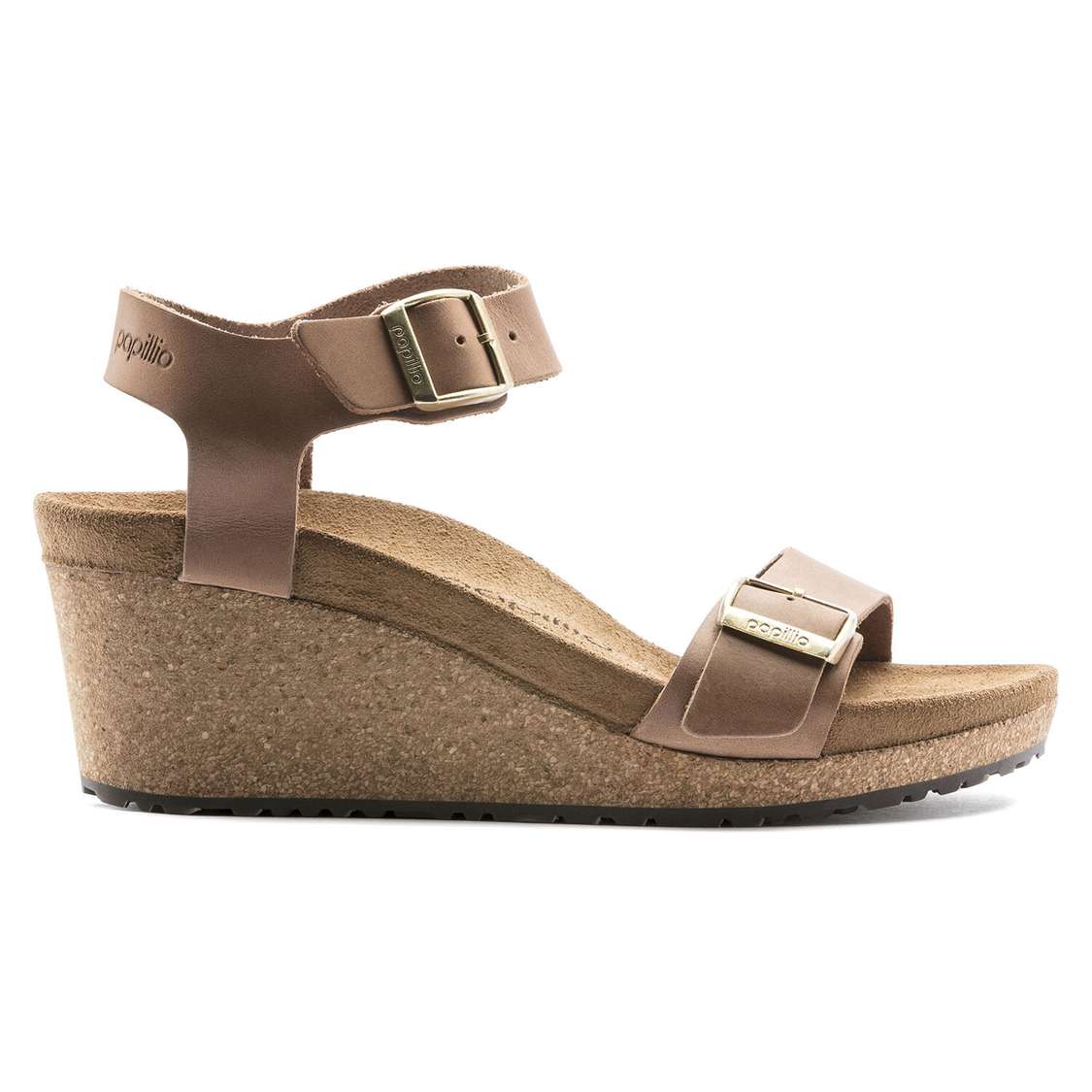 Brown Birkenstock Soley Oiled Leather Women's Two Strap Sandals | 8updvQ8KMN8