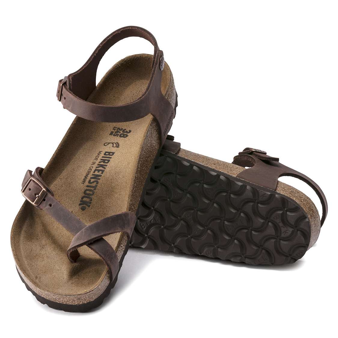 Brown Birkenstock Taormina Oiled Leather Women's Back Strap Sandals | BDm8KSAanfc