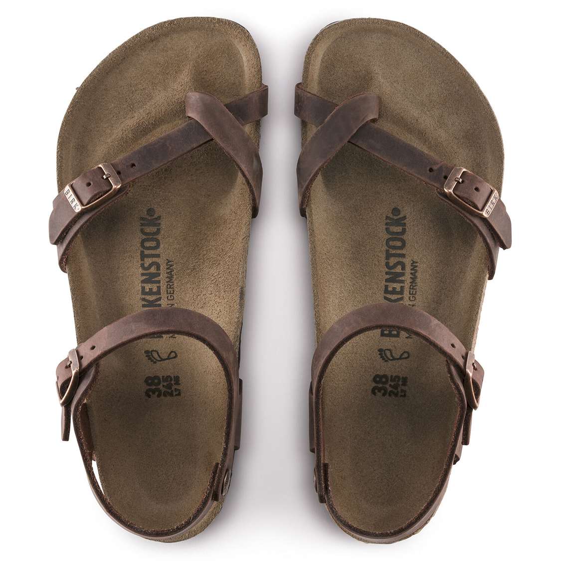 Brown Birkenstock Taormina Oiled Leather Women's Back Strap Sandals | BDm8KSAanfc