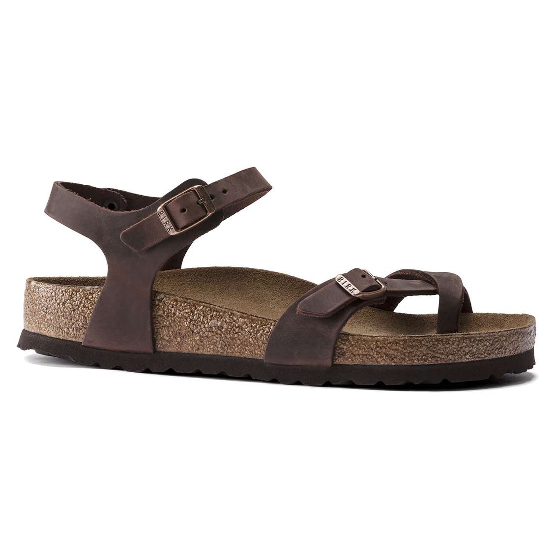 Brown Birkenstock Taormina Oiled Leather Women's Back Strap Sandals | BDm8KSAanfc