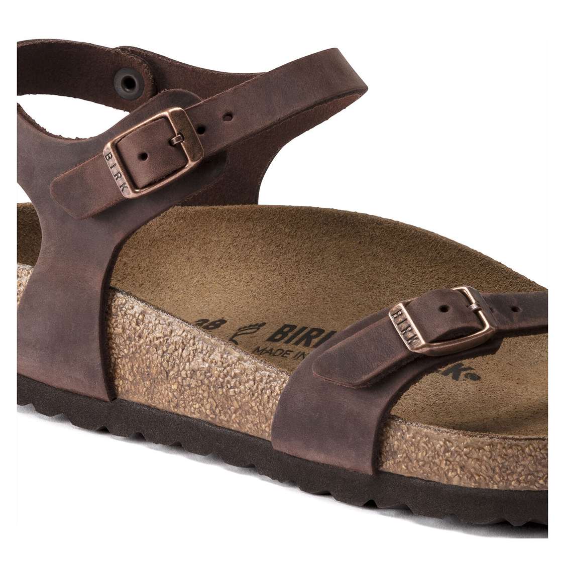 Brown Birkenstock Taormina Oiled Leather Women's Back Strap Sandals | BDm8KSAanfc