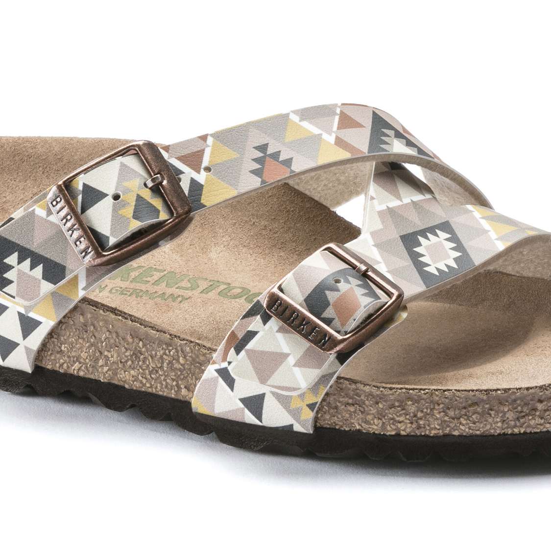 Brown Birkenstock Yao Vegan Birko-Flor Women's Two Strap Sandals | 1lN1m9dWfWw