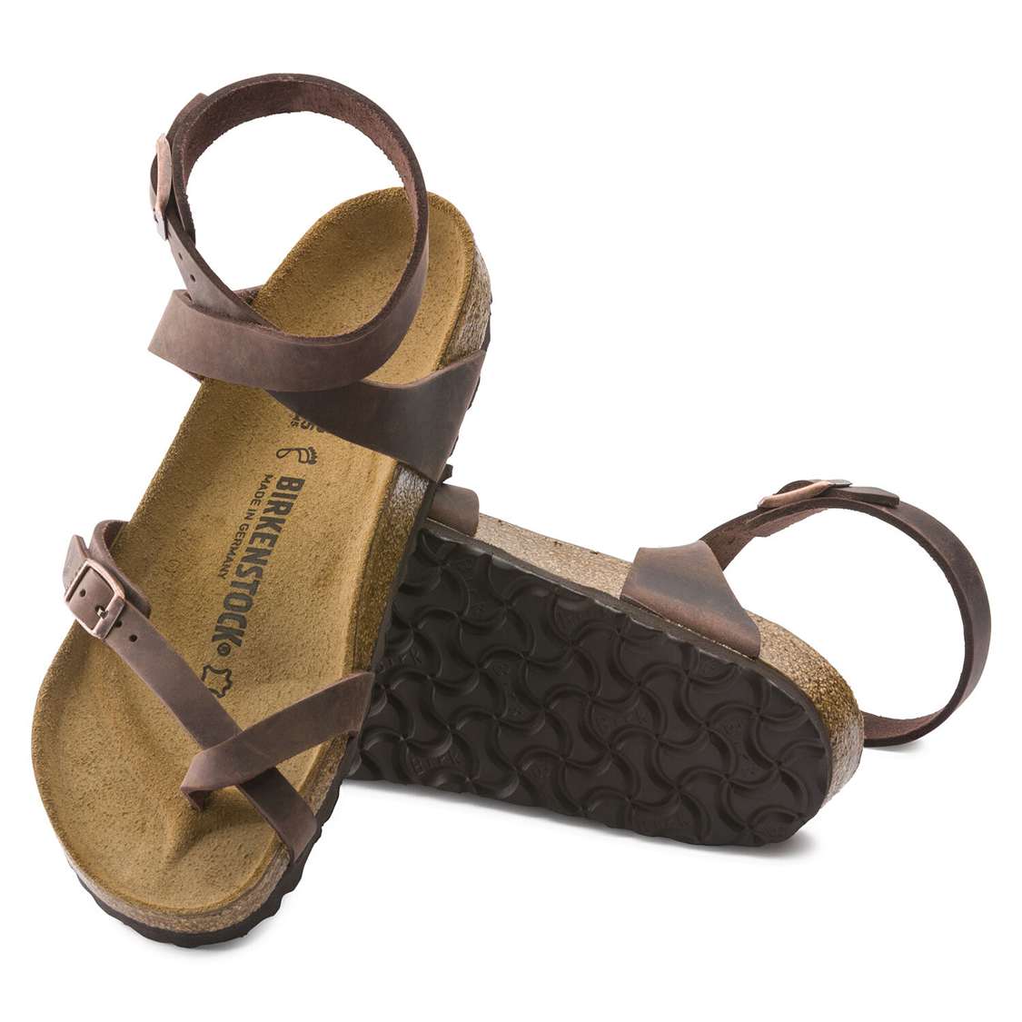 Brown Birkenstock Yara Oiled Leather Women's Thong | PHq6RqQfdpG