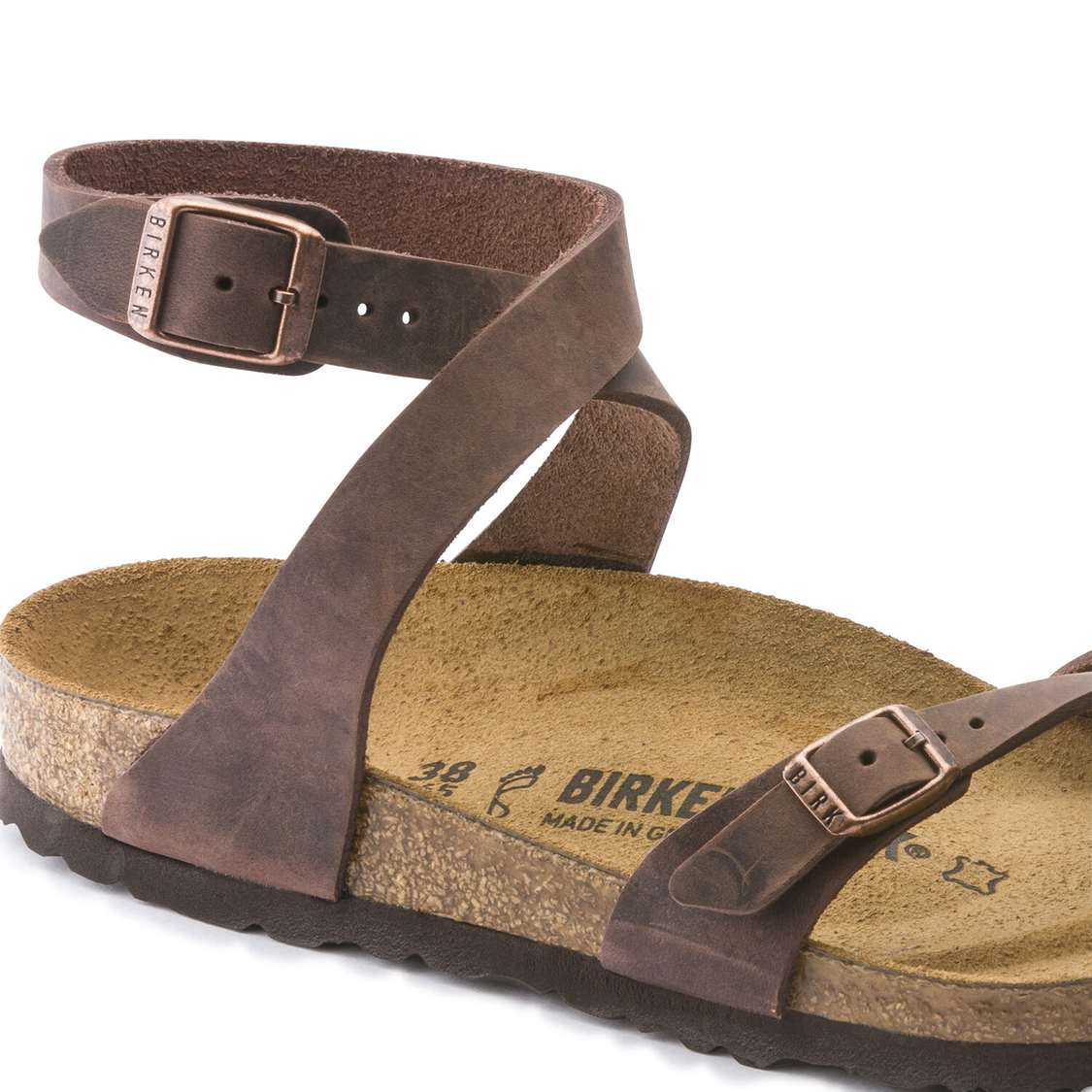 Brown Birkenstock Yara Oiled Leather Women's Thong | PHq6RqQfdpG