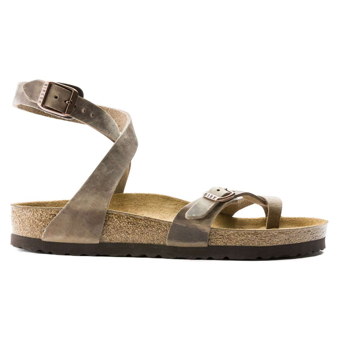 Brown Birkenstock Yara Oiled Leather Women's Thong | zbOSxc8p7qi