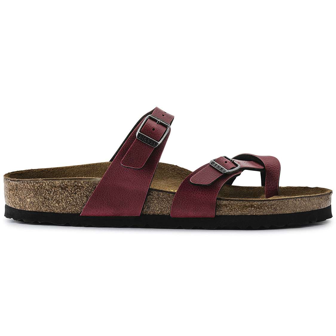 Burgundy Birkenstock Mayari Birko-Flor Women's Two Strap Sandals | 53UT9YOxDkX