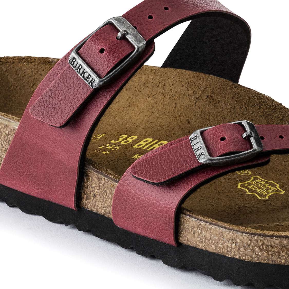 Burgundy Birkenstock Mayari Birko-Flor Women's Two Strap Sandals | 53UT9YOxDkX