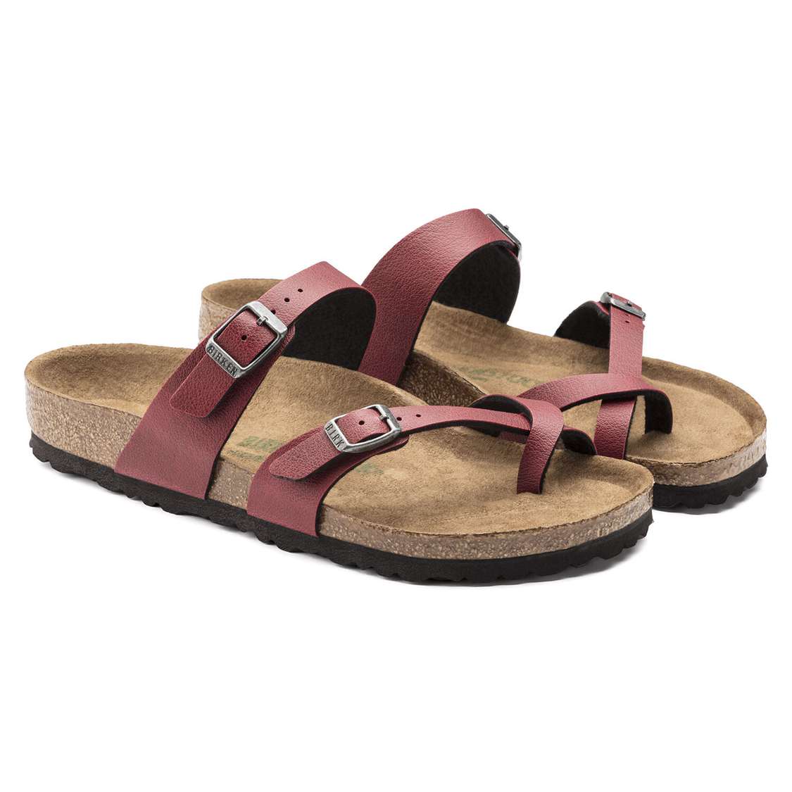 Burgundy Birkenstock Mayari Vegan Birko-Flor Women's Thong | EJrivmcIpkh