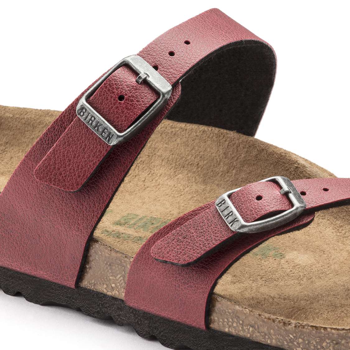 Burgundy Birkenstock Mayari Vegan Birko-Flor Women's Thong | EJrivmcIpkh