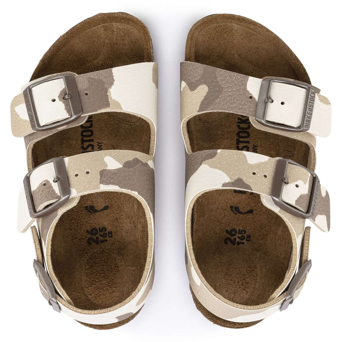 Camo Birkenstock Milano Birko-Flor Kids' Boys Sandals | VHuMdLJvGYs