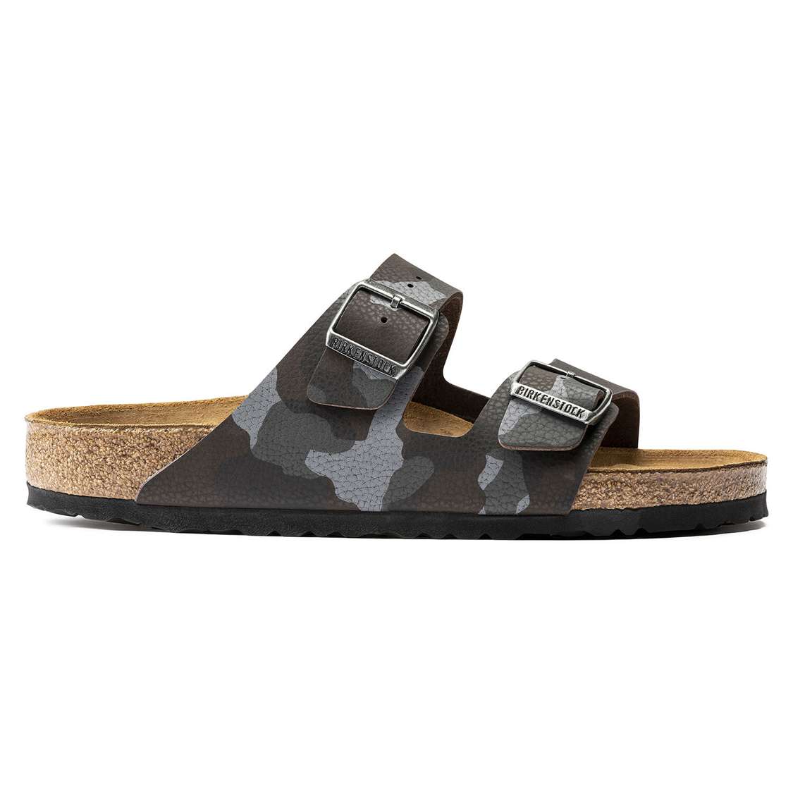 Camo Brown Birkenstock Arizona Soft Footbed Birko-Flor Men's Two Strap Sandals | M5aqU6FaW3b