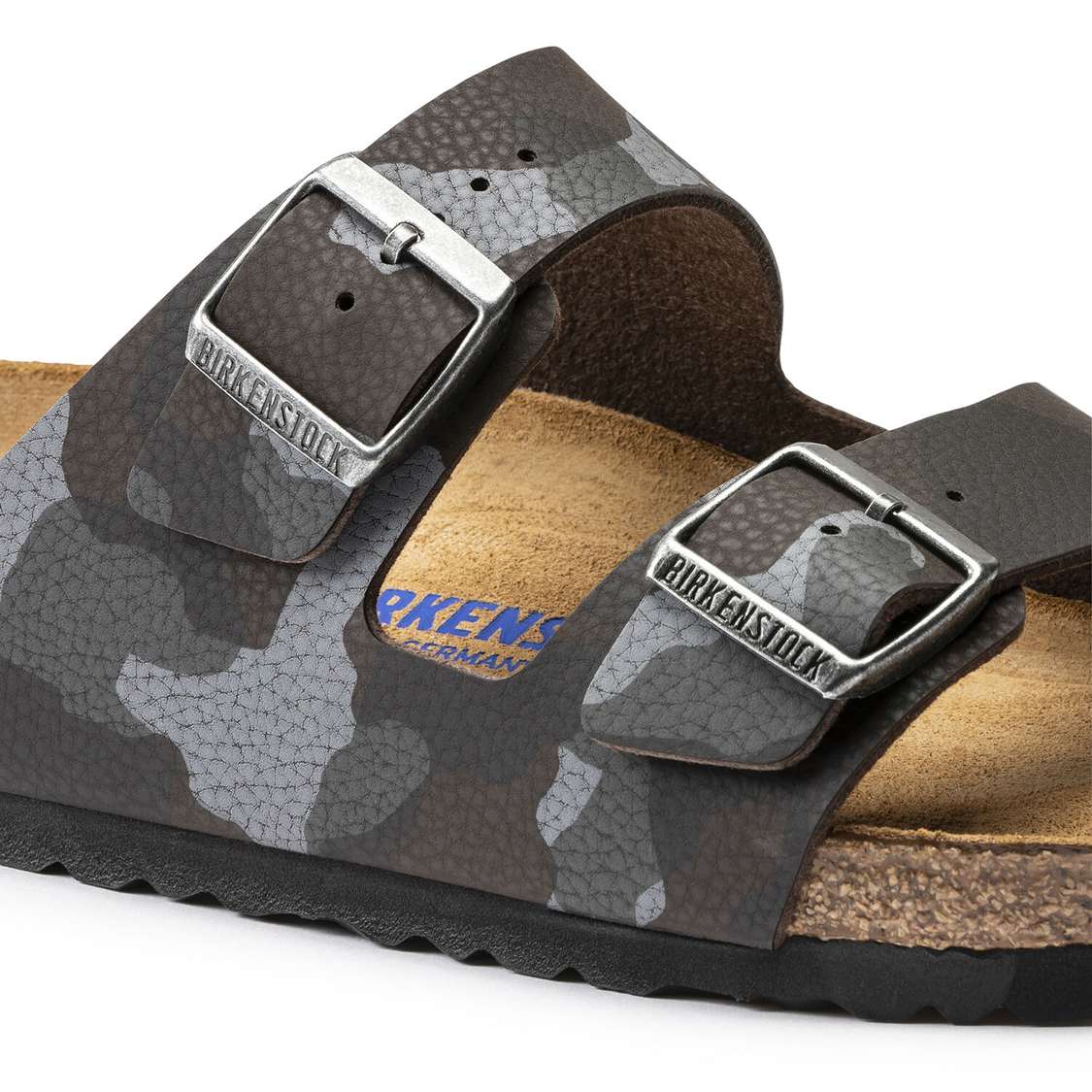 Camo Brown Birkenstock Arizona Soft Footbed Birko-Flor Men's Two Strap Sandals | M5aqU6FaW3b