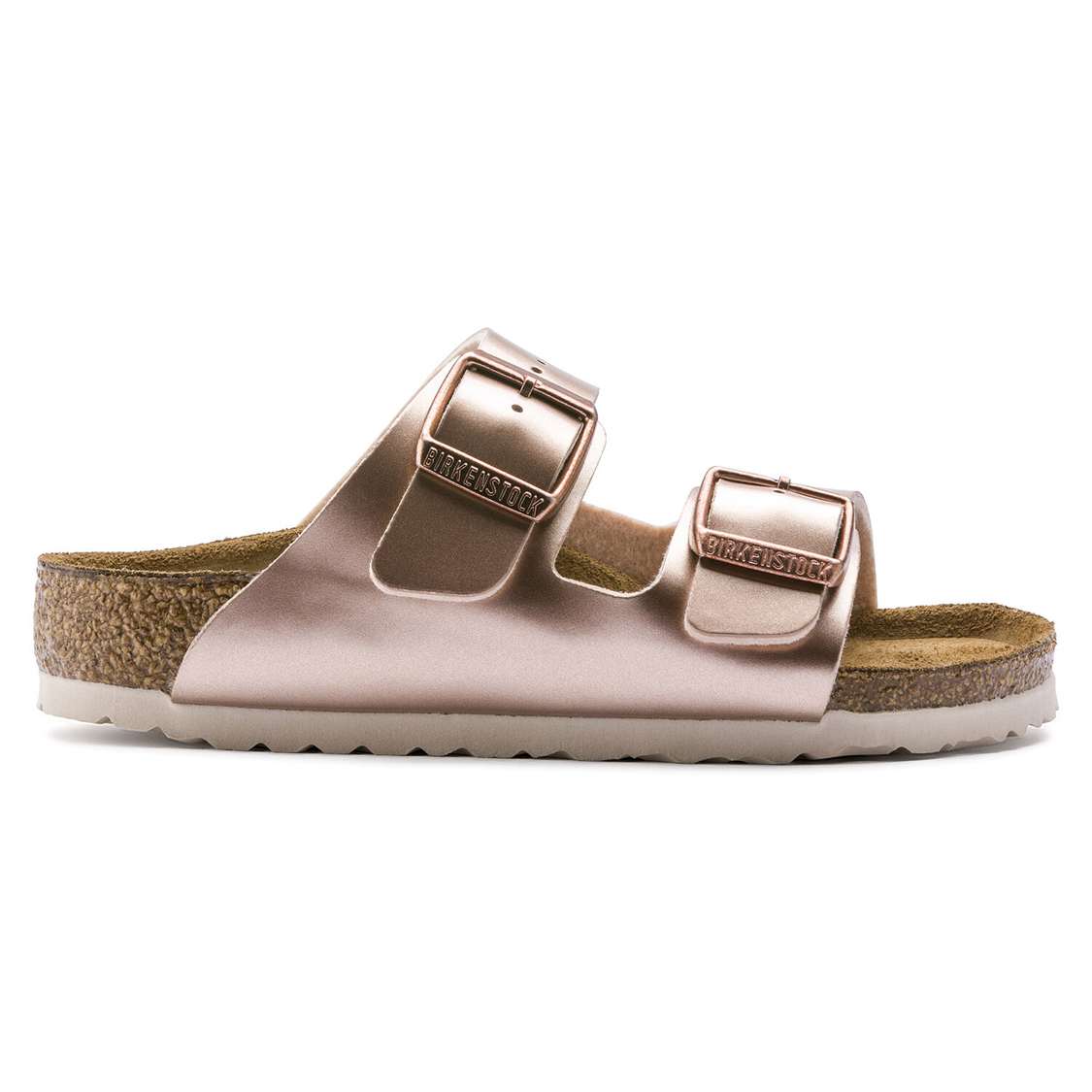 Copper Birkenstock Arizona Birko-Flor Kids' Girls Sandals | 5hFLse1uYLG