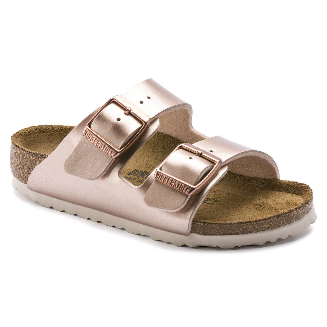 Copper Birkenstock Arizona Birko-Flor Kids\' Girls Sandals | 5hFLse1uYLG