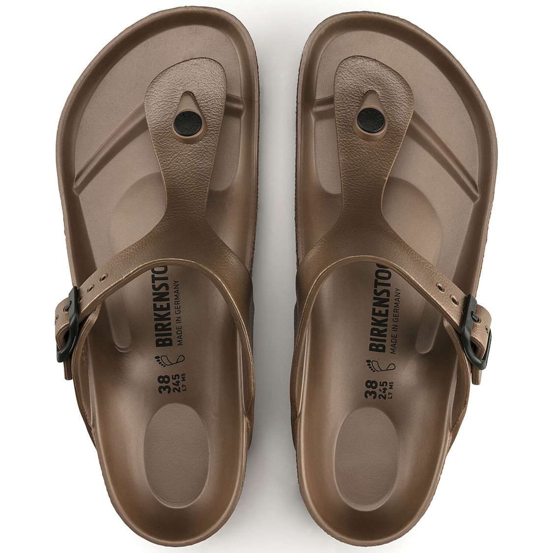 Copper Birkenstock Gizeh Essentials EVA Men's Water Friendly Sandals | LlCENLSR8vX