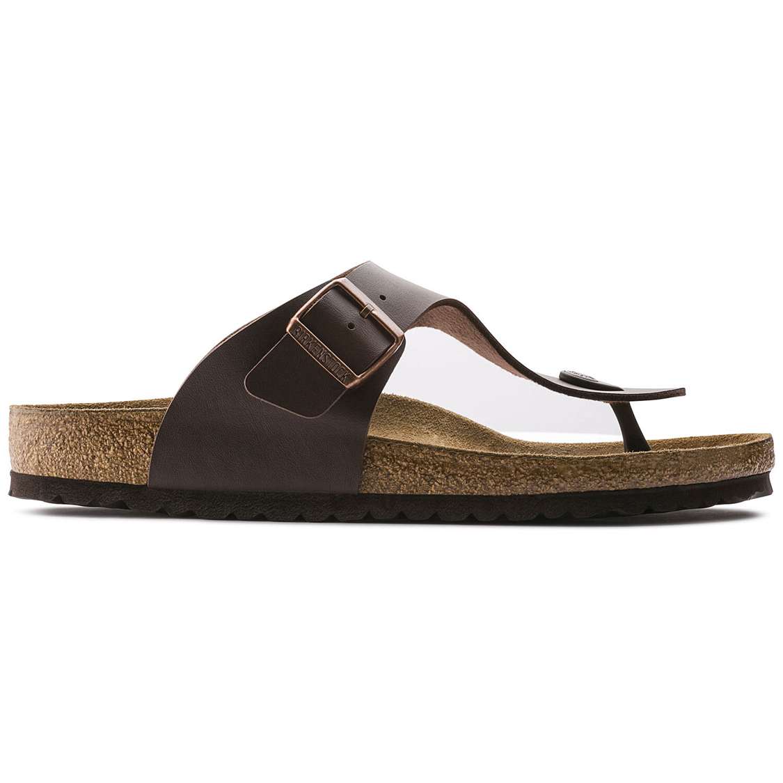 Dark Brown Birkenstock Ramses Birko-Flor Men's Thong | T94AR9auD9U