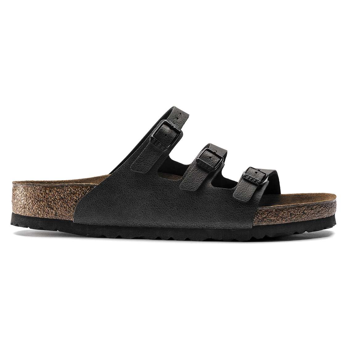 Dark Grey Birkenstock Florida Fresh Birko-Flor Women's Multi Strap Sandals | PTatCioIjZO