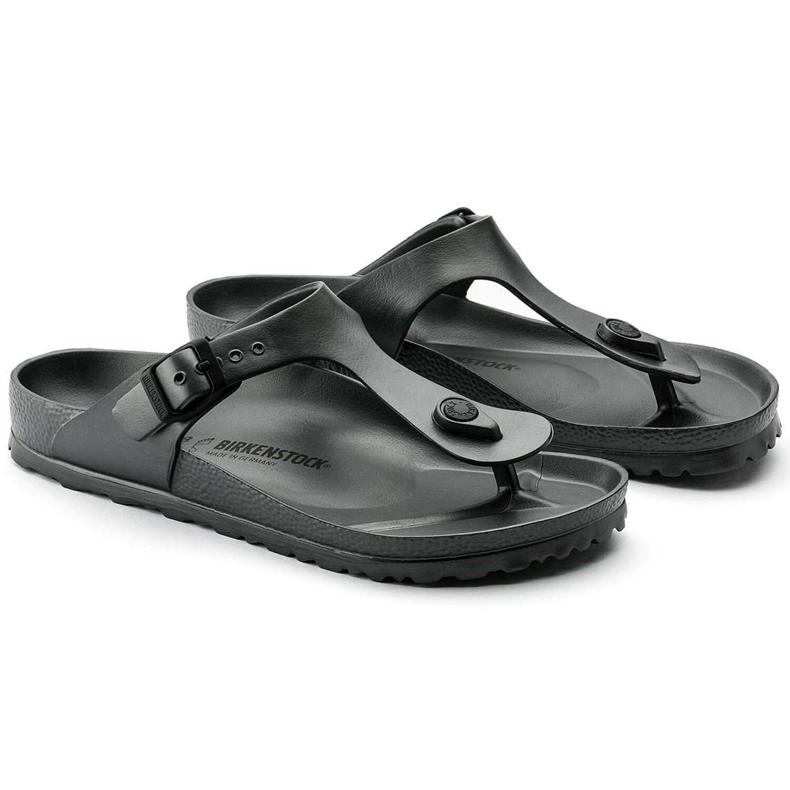 Dark Grey Birkenstock Gizeh Essentials EVA Men's Water Friendly Sandals | AtTTJ9hGOIe