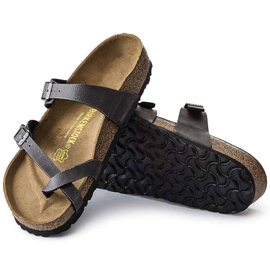 Dark Grey Birkenstock Mayari Birko-Flor Women's Multi Strap Sandals | kA5lDRAWabR