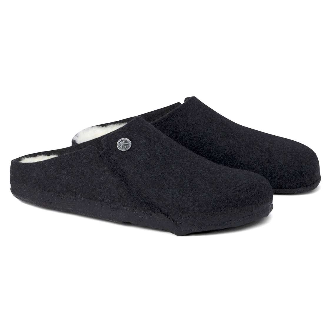 Dark Grey Birkenstock Zermatt Wool Felt Men's Clogs | ajxxookuUc7